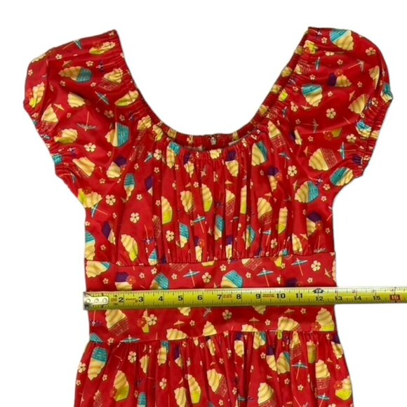 Disney Parks The Dress Shop Dole Whip Pineapple Swirl Dress - Picture 10 of 11